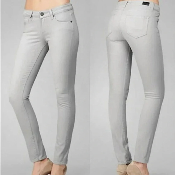Paige Denim Skyline Ankle Peg Jeans in Light Grey Size 29 - Picture 1 of 14